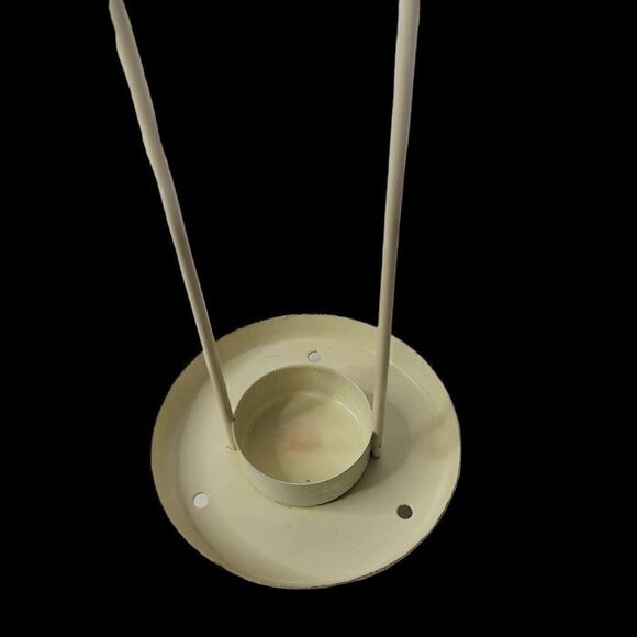 Vintage Round Glass Handpainted Candle Holder Lantern - Picture 7 of 12